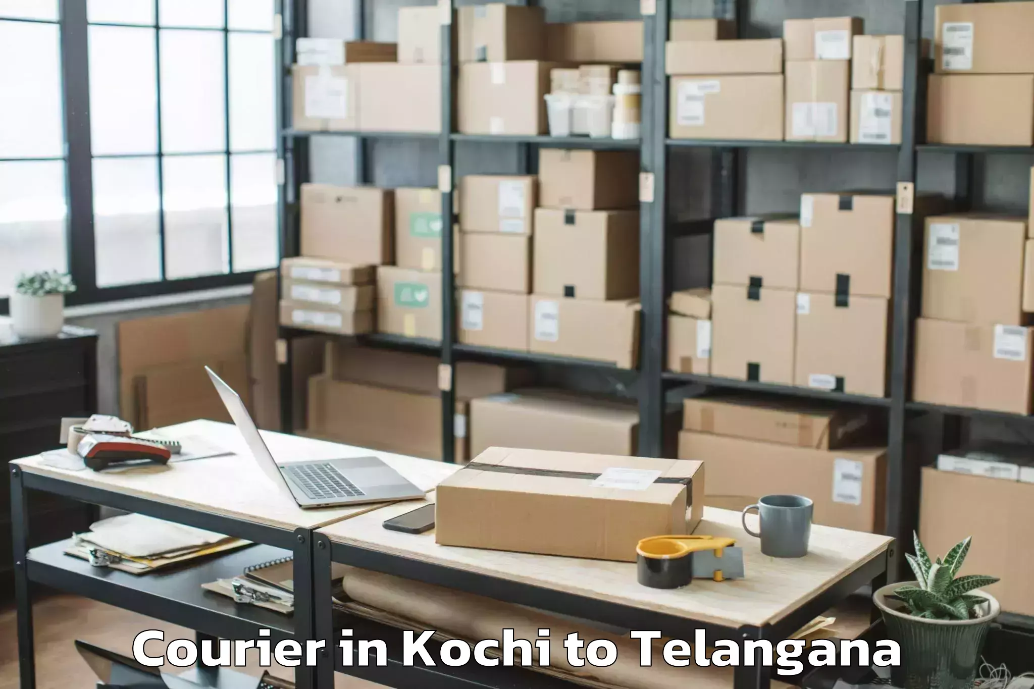 Book Kochi to Kyathampalle Courier Online